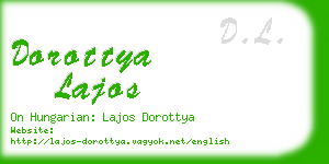 dorottya lajos business card